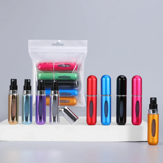 Mini refillable travel perfume bottle set